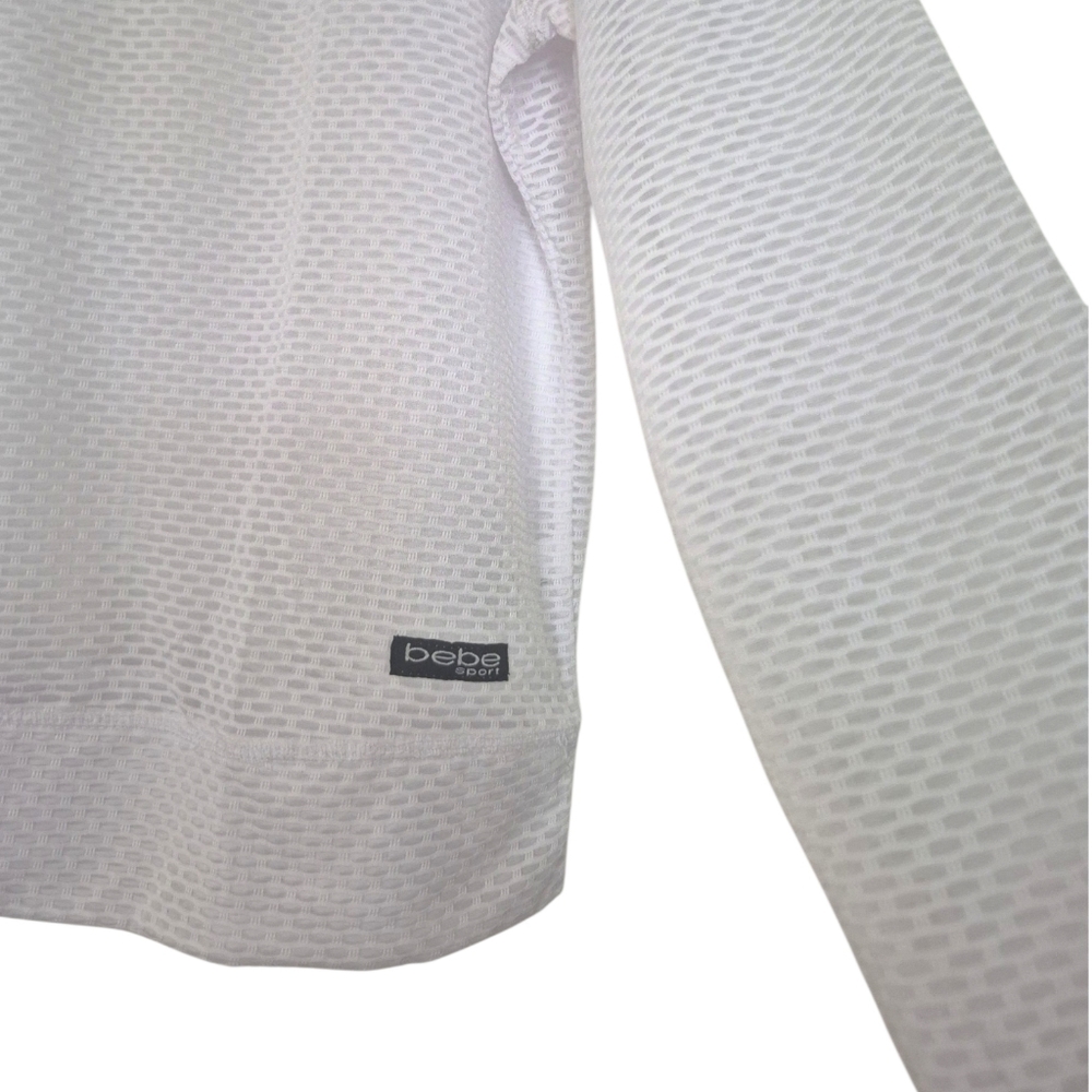 Bebe Sport Set of 2 Sheer Mesh Long Sleeve Tops - Picture 8 of 9